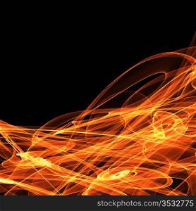 Digital bright abstract fire background