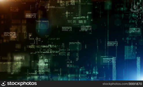 Digital cyberspace and digital data network connections concept. Transfer digital data hi speed internet, Future technology digital abstract background concept.
