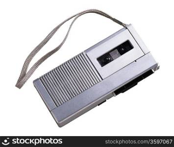 Digital Dictaphone on White Background
