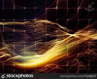 Digital Dreams series. Abstract arrangement of technology background with virtual visualization components  for projects on science, education, computers and modern technology