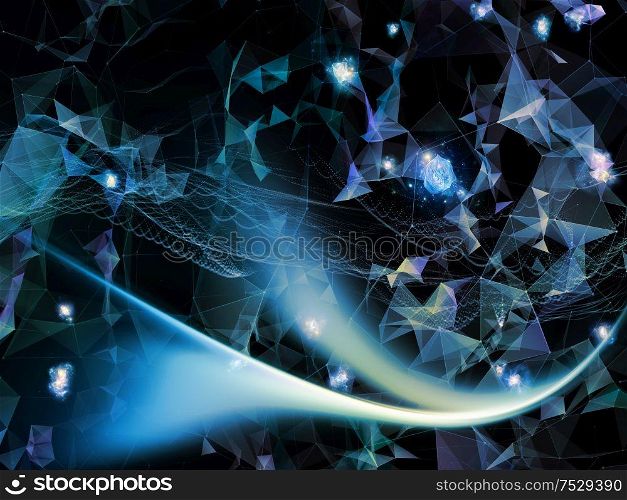 Digital Dreams series. Abstract arrangement of technology background with virtual visualization components suitable for projects on science, education, computers and modern technology