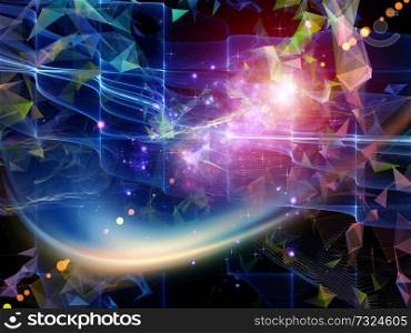 Digital Dreams series. Backdrop of  technology background with virtual visualization components  to complement designs on the subject of science, education, computers and modern technology