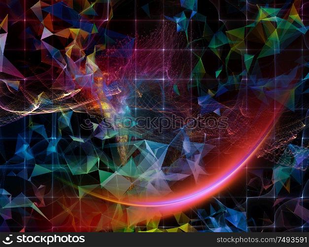 Digital Dreams series. Background composition of technology background with virtual visualization components on the subject of science, education, computers and modern technology