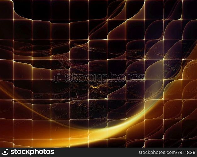 Digital Dreams series. Creative arrangement of technology background with virtual visualization components  as a concept metaphor on subject of science, education, computers and modern technology