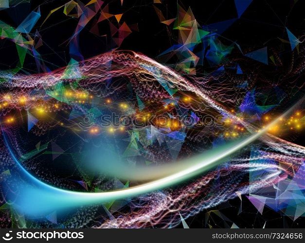 Digital Dreams series. Design composed of technology background with virtual visualization components  as a metaphor on the subject of science, education, computers and modern technology