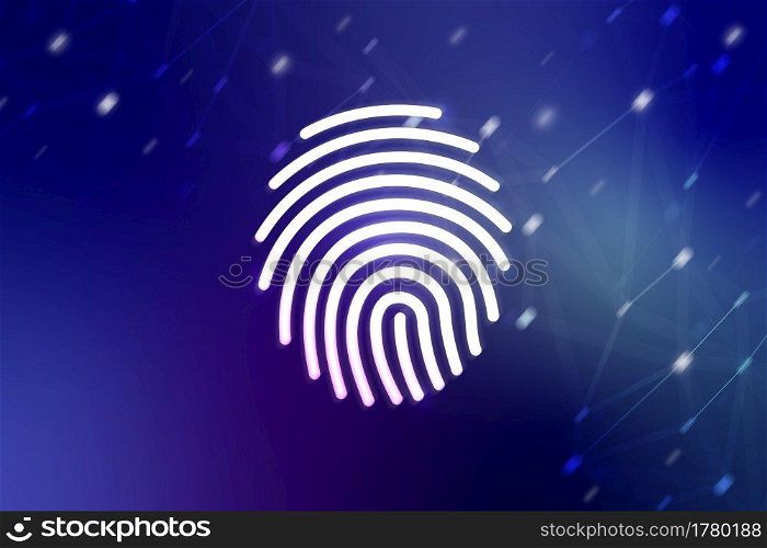Digital fingerprint for network and security concept