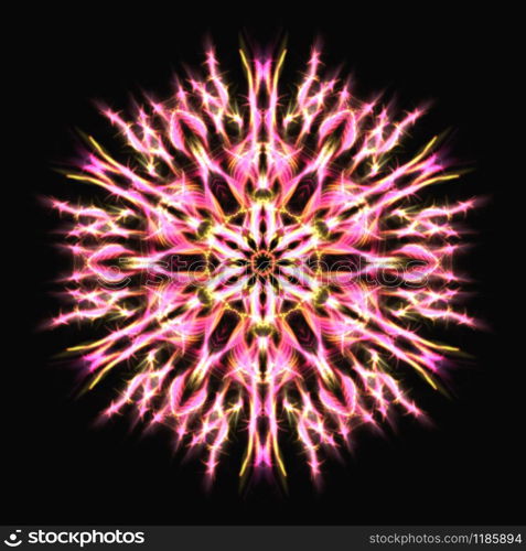 Digital Illustration of a kaleidoscopic Mandala