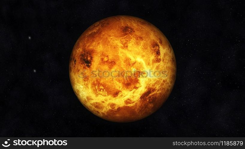 Digital Illustration of Planet Venus