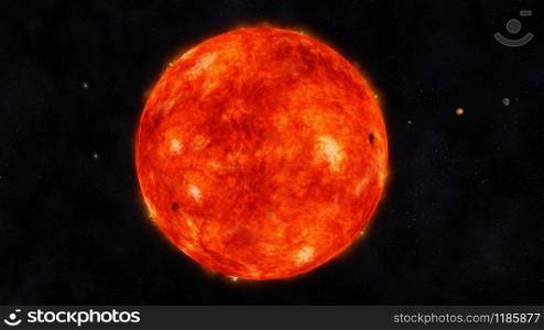 Digital Illustration of the Sun