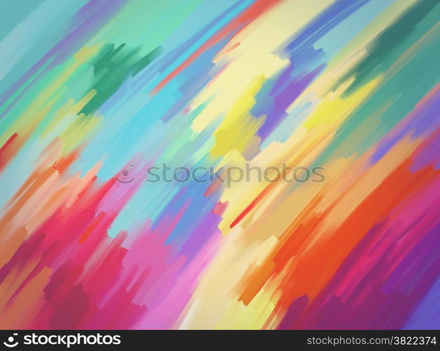 Digital Painting Abstract Textured Colorful Background