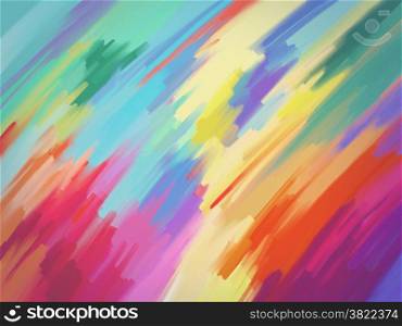 Digital Painting Abstract Textured Colorful Background