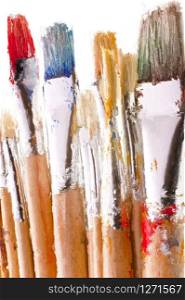 Digital Painting of Paint Brushes