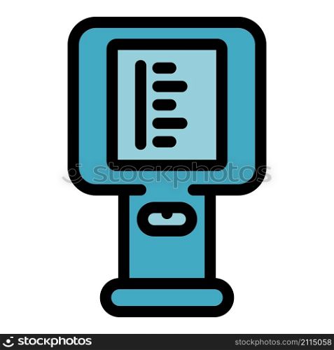Digital thermal imager icon. Outline digital thermal imager vector icon color flat isolated. Digital thermal imager icon color outline vector