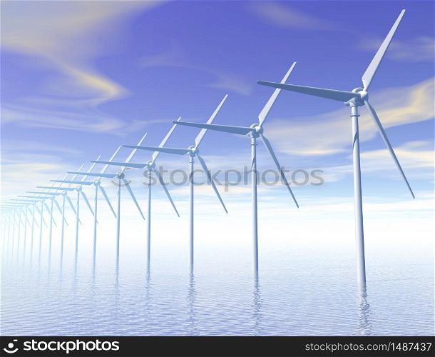 Digital visualization of a wind generator