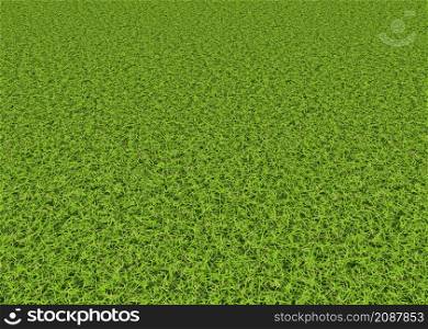 Digitally rendered green grass background, 3d illustration.