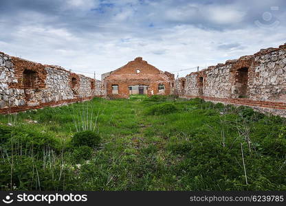 Dilapidated stud farm 19th century