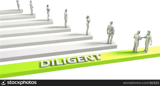 Diligent Mindset for a Successful Business Concept. Diligent