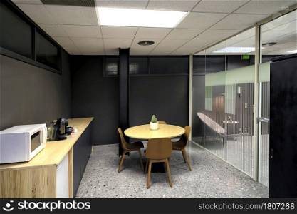 Dining room in the office center or university