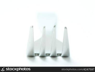 Dinner fork isolated on white