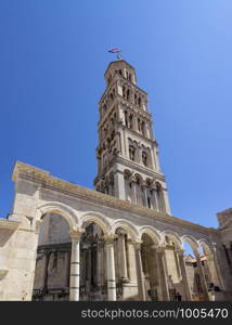 Diocletian palace in Split, Croatia, UNESCO world heritage site