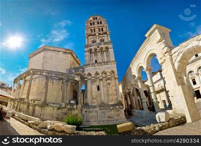 Diocletian palace UNESCO world heritage site in Split, Dalmatia, Croatia