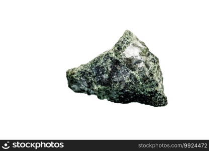 Diopside on a white background