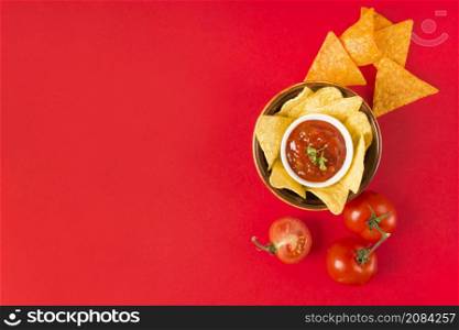 dipping nacho chips