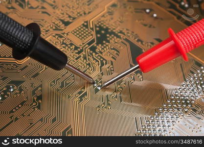 dipstick on the electronic board