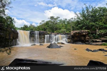 Dipterocarp forest waterfall