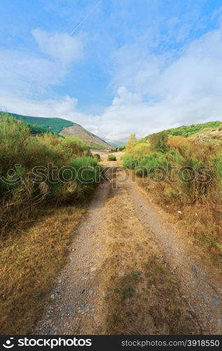 Dirt Road in the Cantabrian Mountains, Spain