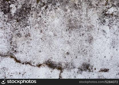 Dirty and old white wall with moisture