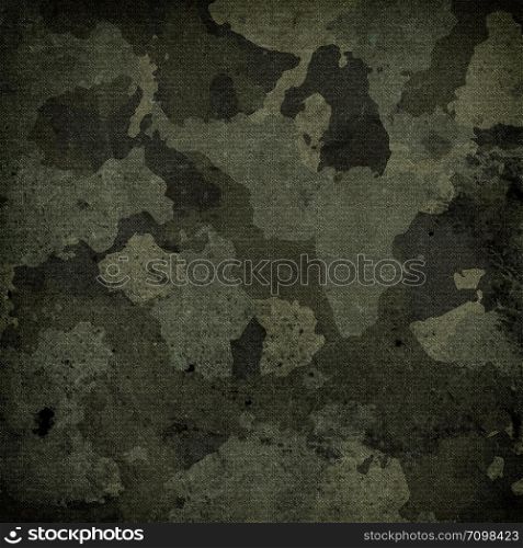 Dirty camouflage fabric texture background. Dirty camouflage fabric texture for background