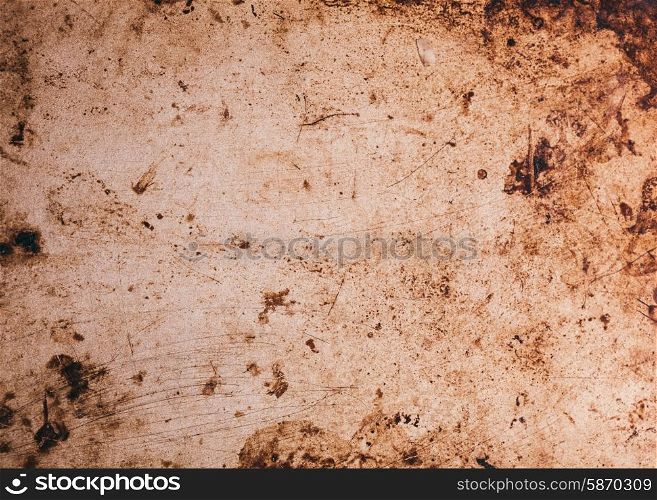 Dirty shabby metal background close up for design. Dirty shabby metal background