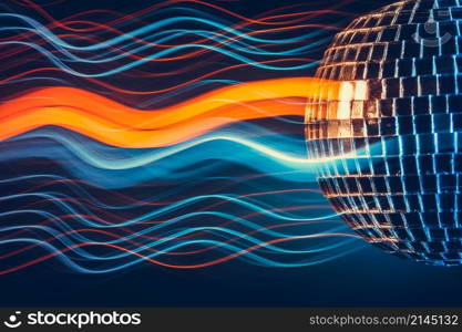 Disco ball light background. Abstract picture. light background