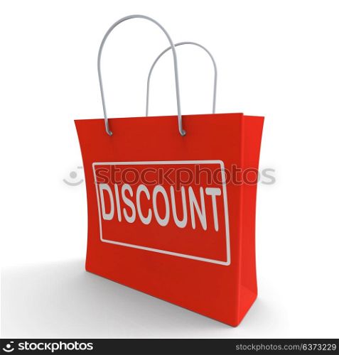 Discount Shopping Bag Meaning Cut Price Or Reduce