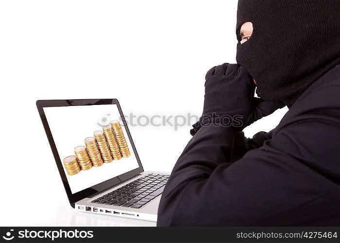 Disguised computer hacker