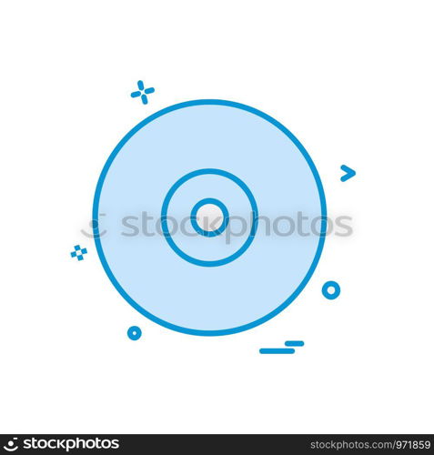 Disk icon design vector