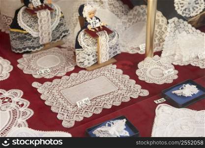 Display In Brussels Lace Shop