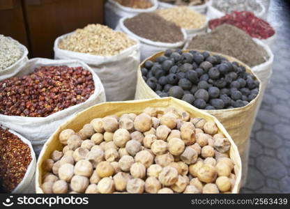 Display Of Dried Produce In Souk