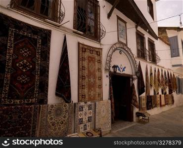 Display of Turkish rugs