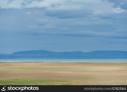 Distant view of Lake Argentino, Los Glaciares National Park, Santa Cruz Province, Patagonia, Argentina