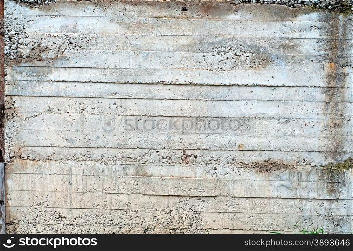 Distress beton background with formwork striped traces.