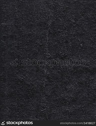 Distressed black leather detailed texture in high resolution