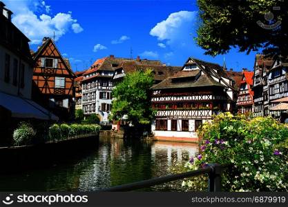District la Petite France in summer Strasbourg, France