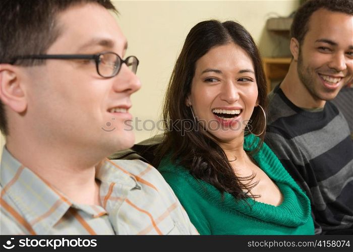 Diverse Group of Friends Laughing