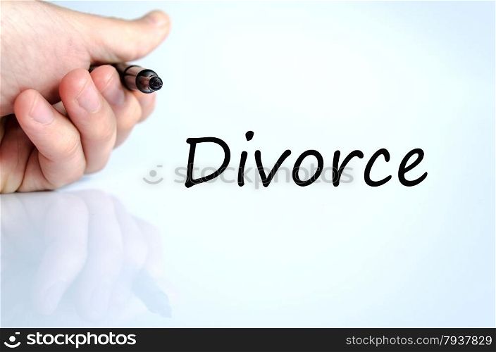 Divorce Concept Isolated Over White Background
