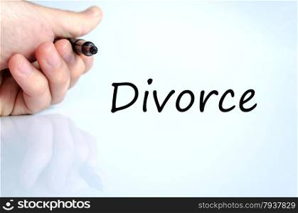 Divorce Concept Isolated Over White Background