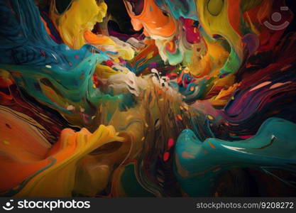 dizzying swirl of colors and shapes that blur the line between reality and imagination, created with generative ai. dizzying swirl of colors and shapes that blur the line between reality and imagination