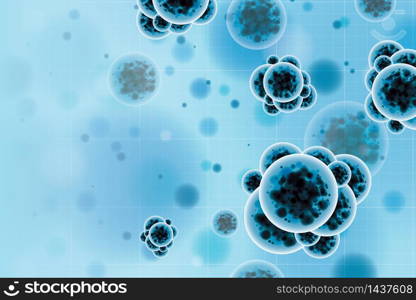 DNA & chromosome for COVID or corona virus abstract background