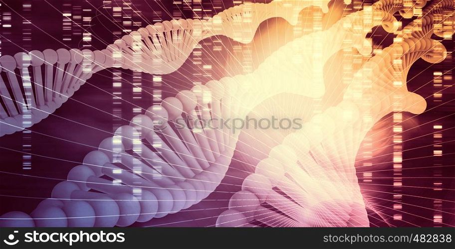 DNA Medical Science and Biotech Chemistry Genes. DNA Medical Science